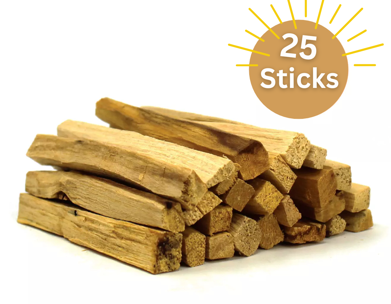 Premium Palo Santo Sticks (25-Pack) – Natural Incense for Cleansing & Relaxation