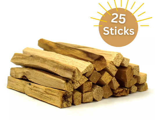 Premium Palo Santo Sticks (25-Pack) – Natural Incense for Cleansing & Relaxation