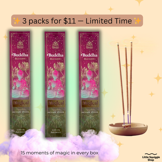 Magical Lotus + Patchouli Incense – Dual Fragrance Flow