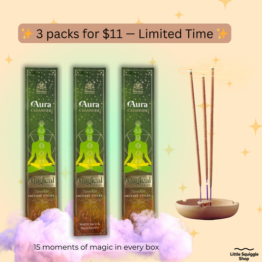 Aura Cleansing Incense – White Sage & Palo Santo (3 for $11)
